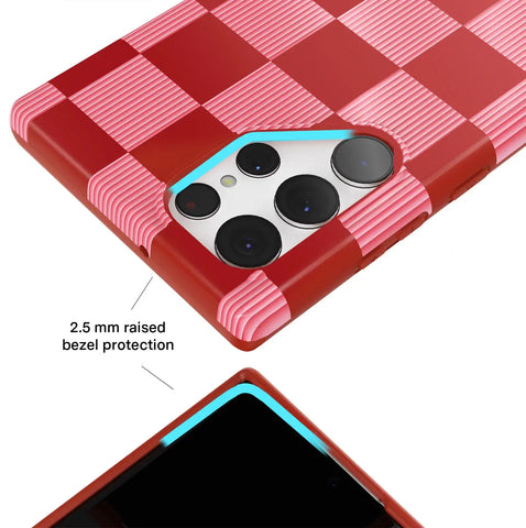 Rose Vibe Checkered Samsung Case
