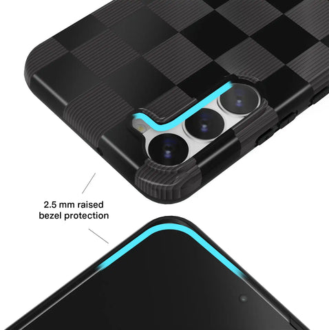 Noir Vibe Checkered Samsung Case