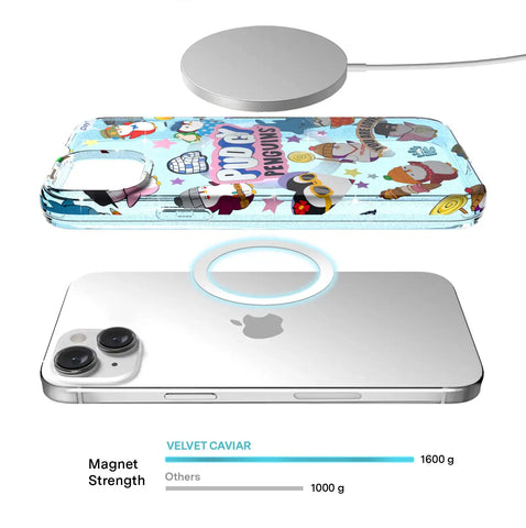 Pudgy Penguins Iceberg Glitter iPhone Case