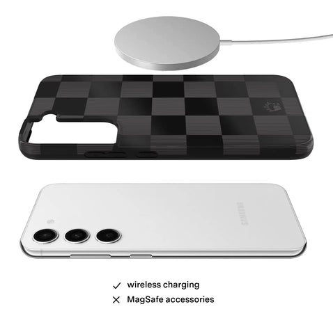 Noir Vibe Checkered Samsung Case