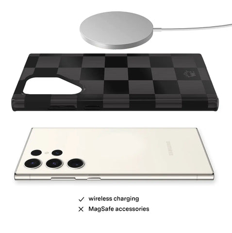 Noir Vibe Checkered Samsung Case