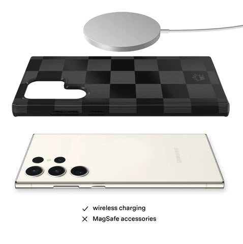 Noir Vibe Checkered Samsung Case