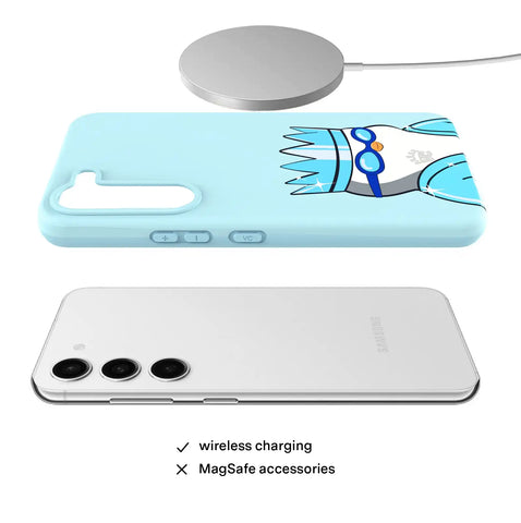 Pudgy Penguins Polar Blue Samsung Case