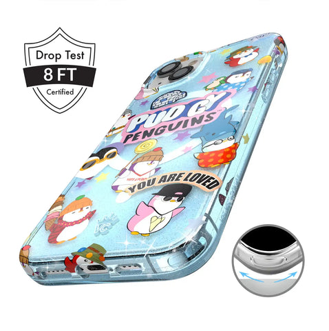 Pudgy Penguins Iceberg Glitter iPhone Case