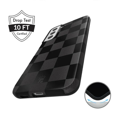 Noir Vibe Checkered Samsung Case