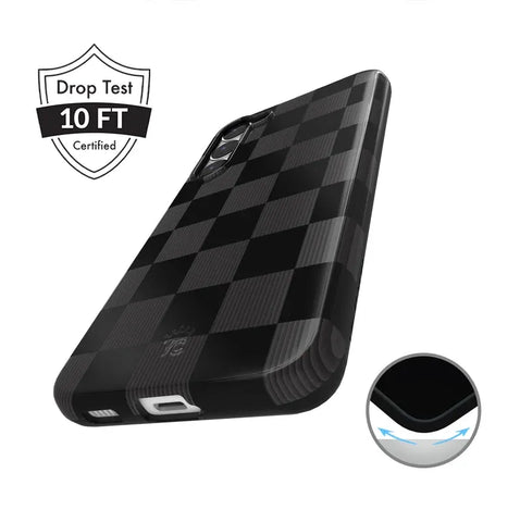 Noir Vibe Checkered Samsung Case