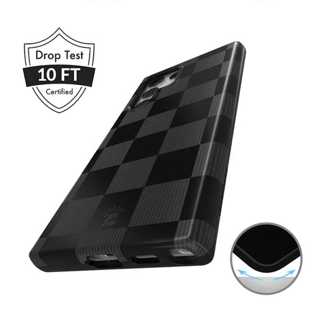 Noir Vibe Checkered Samsung Case