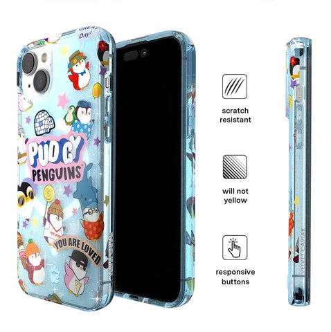 Pudgy Penguins Iceberg Glitter iPhone Case