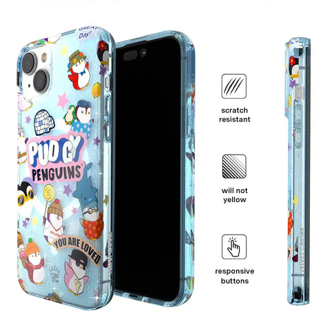 Pudgy Penguins Iceberg Glitter iPhone Case