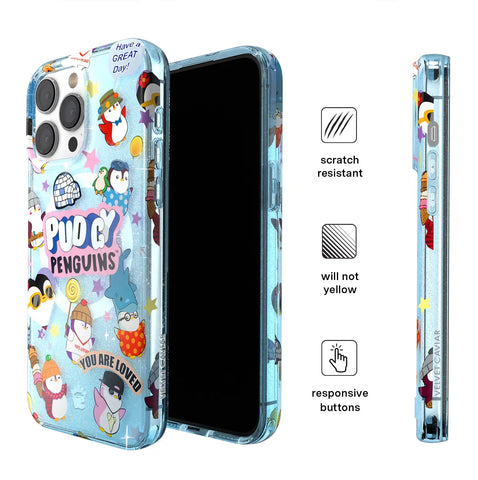 Pudgy Penguins Iceberg Glitter iPhone Case