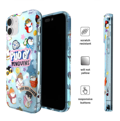 Pudgy Penguins Iceberg Glitter iPhone Case