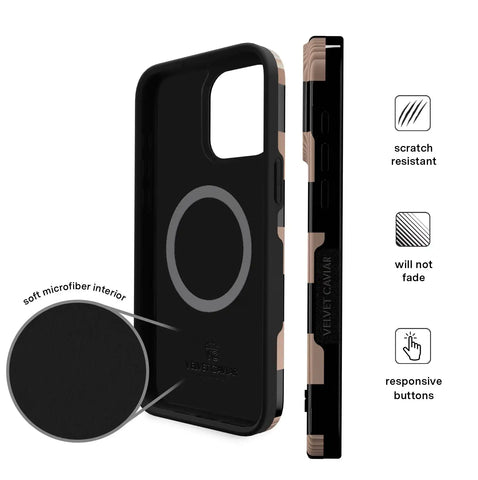 Mocha Vibe Checkered iPhone Case