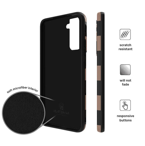 Mocha Vibe Checkered Samsung Case