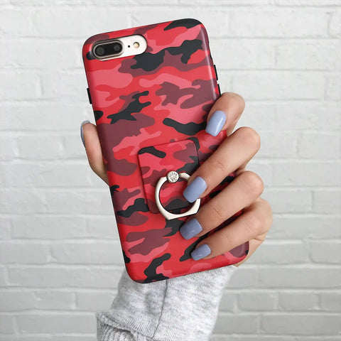 Red Camo Phone Ring