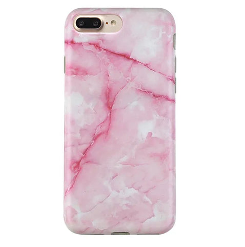 Pink Streak Marble iPhone Case