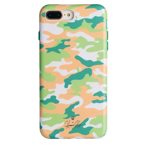 Olive Camo iPhone Case by Kendall Vertes