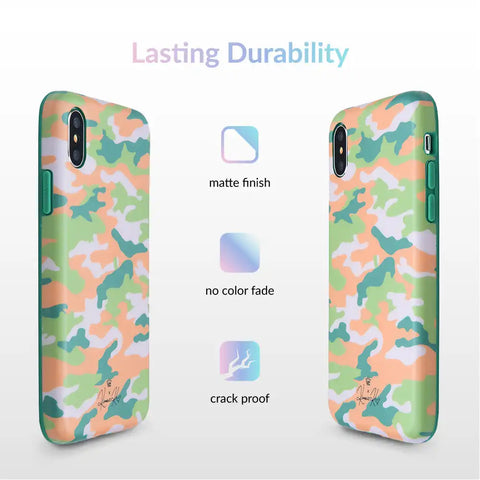Olive Camo iPhone Case by Kendall Vertes