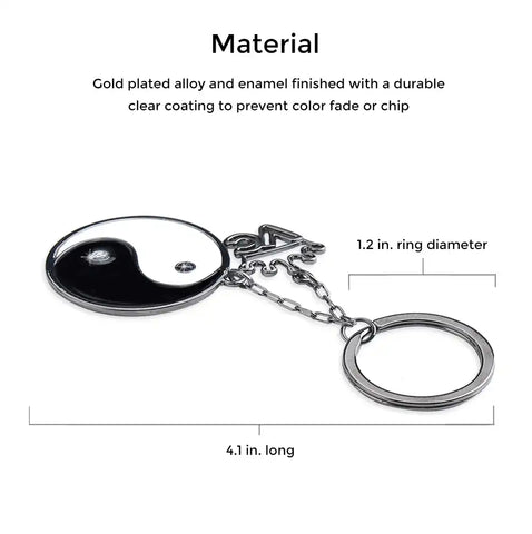Yin Yang Keychain