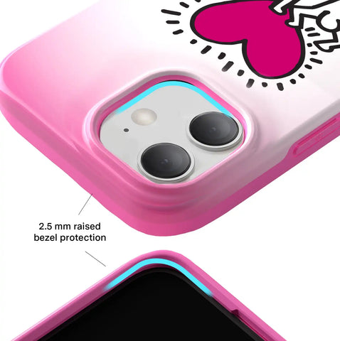 Keith Haring Pink Heart iPhone Case