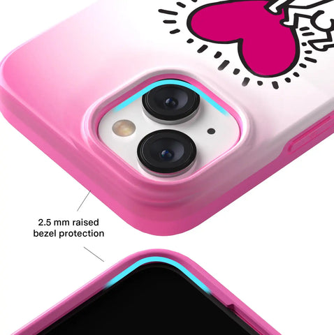 Keith Haring Pink Heart iPhone Case