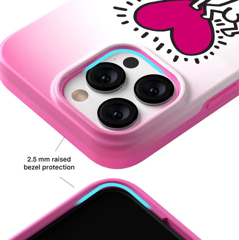 Keith Haring Pink Heart iPhone Case