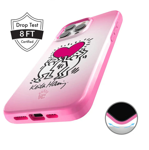 Keith Haring Pink Heart iPhone Case