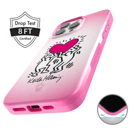 Keith Haring Pink Heart iPhone Case