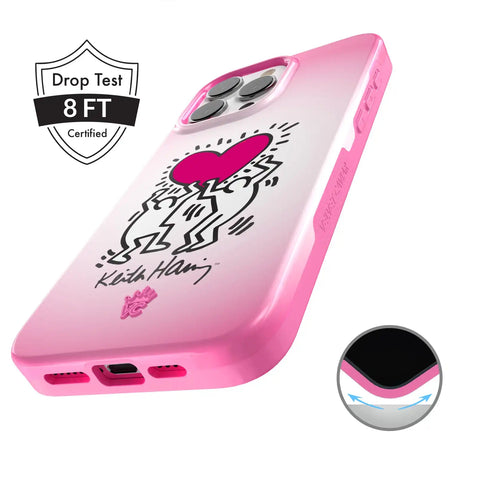 Keith Haring Pink Heart iPhone Case