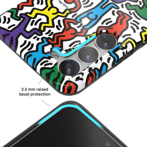 Keith Haring Rainbow Dancers Samsung Case