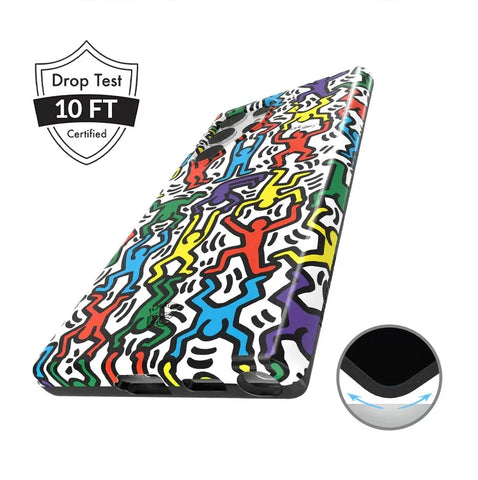 Keith Haring Rainbow Dancers Samsung Case
