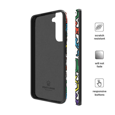 Keith Haring Rainbow Dancers Samsung Case