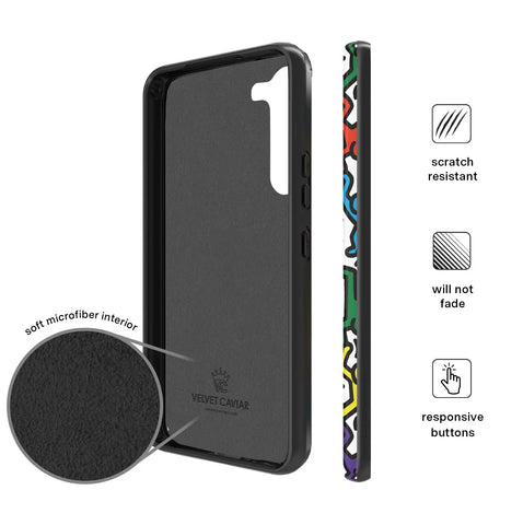Keith Haring Rainbow Dancers Samsung Case