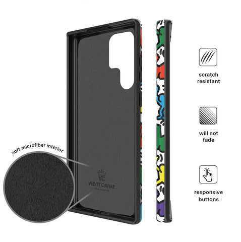 Keith Haring Rainbow Dancers Samsung Case