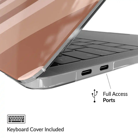 Nude Hearts MacBook Case