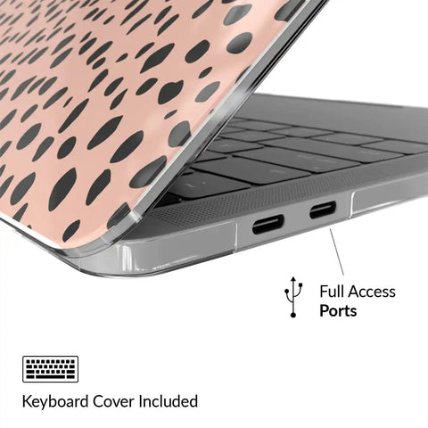 Spotted Nude Cheetah MacBook Case