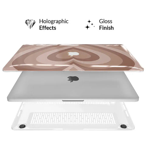 Nude Hearts MacBook Case