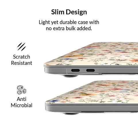 Nude Vintage Floral MacBook Case 2.0