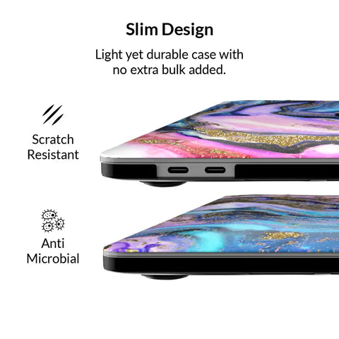 Galaxy Glitter Marble MacBook Case 2.0