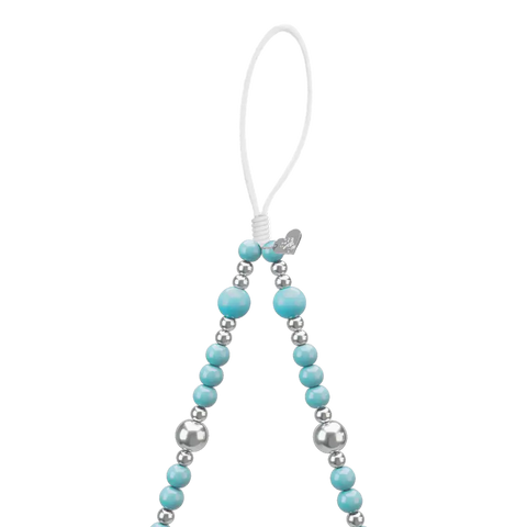 Turquoise Heart Phone Charm