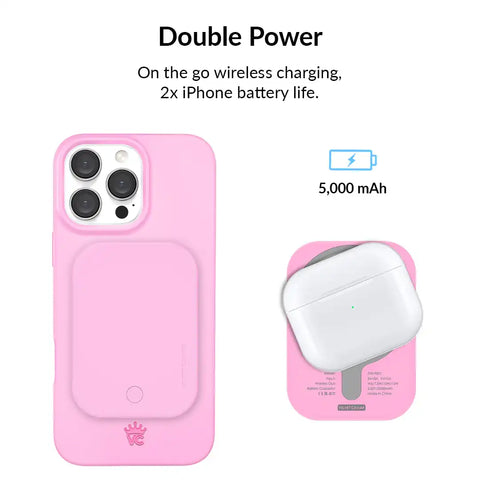 Pink Sugar Portable MagSafe Charger Power Pack