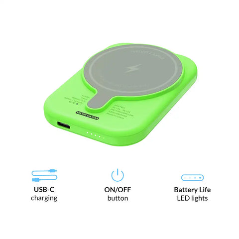 Key Lime Portable MagSafe Charger Power Pack