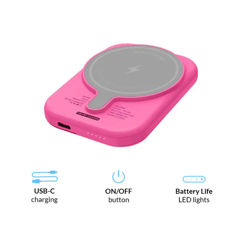 Bubble Gum Sweater Portable MagSafe Charger Power Pack