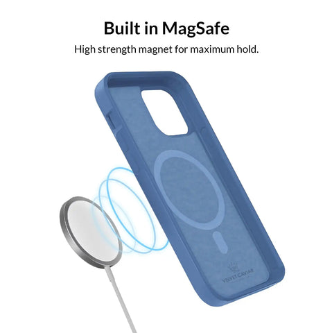 Linen Blue Silicone iPhone Case