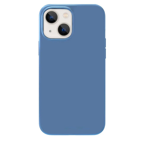 Linen Blue Silicone iPhone Case