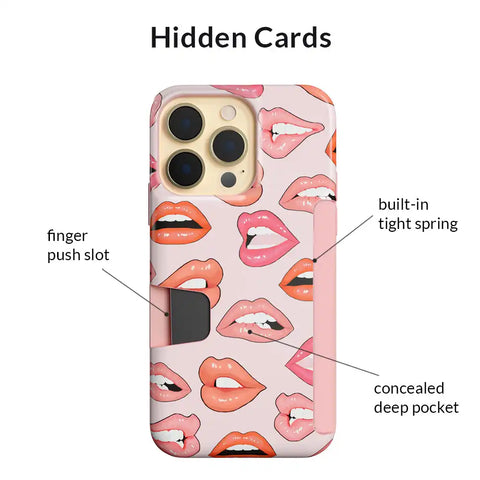 Nude Lips iPhone Wallet Case
