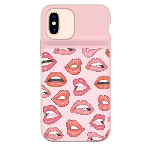 Nude Lips iPhone Charging Case