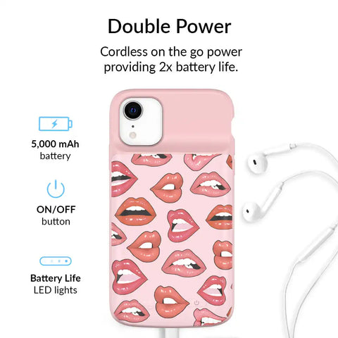 Nude Lips iPhone Charging Case