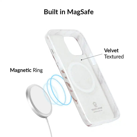 White Marble Rose Gold Chrome 2.0 iPhone Case