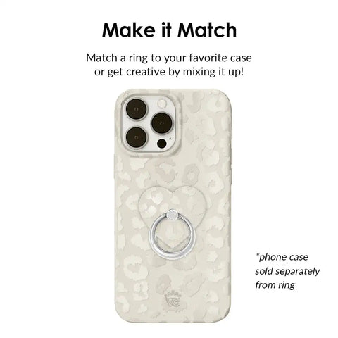 Stone Leopard Phone Ring