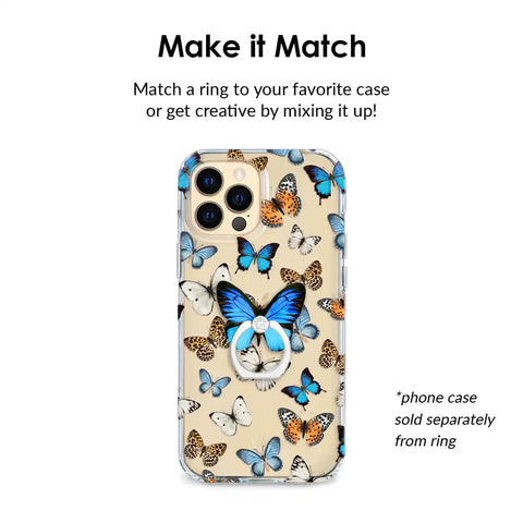 Blue Butterfly Phone Ring